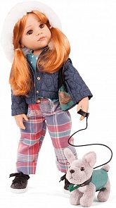 Кукла Ханна на прогулке с собакой рыжеволосая 50 см (Gotz, 2159097)